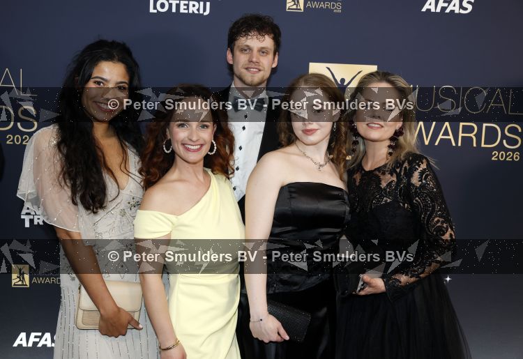 Leusden 20 mei 2026
Musical awards gala bij AFAS in Leusden . Natascha Molly, eva jonker, Luuk Haaze, Sita Vermeulen


