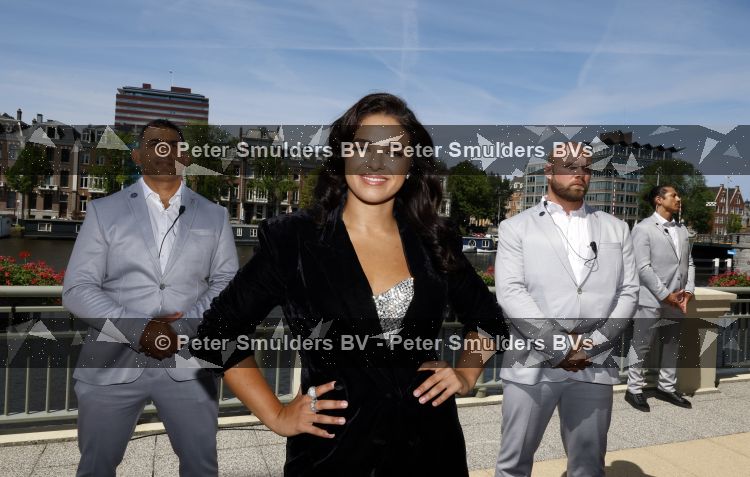 Amsterdam 7 juli 2026
Presentatie cast The Bodyguard met in de hoofdrollen Gaia Aikman Dorian Bindels Juvat Westendorp en Numidia . Albert Verlinde is een van de producenten . Presentatie was in het Amstel Hotel.