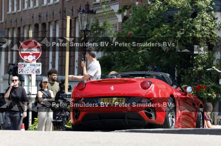 Amsterdam 7 juli 2026
Jeroen Spitzenberger met ferrari cabrio tijdens netflix serie Haantjes .
