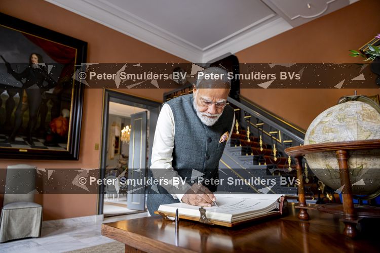 Den Haag 16 mei 2026
Koningin Maxima Koning Willem Alexander en President Modi India op paleis Huis ten Bosch 