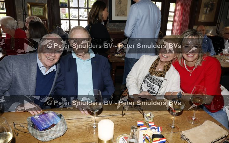 Laren 13 mei 2026
Imca Marina viert haar 85e verjaardag bij het bonte Paard in Laren . Ronnie Tober en Jan Jochems en Connie Vink en Marianne Timmer