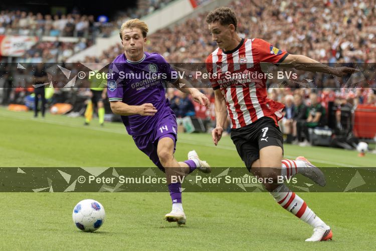 Eindhoven, 23 augustus 2026
Vriendenloterij Eredivisie
PSV - FC Groningen eindstand 5-1
Ruben v Bommel

Foto Carlo van Hout