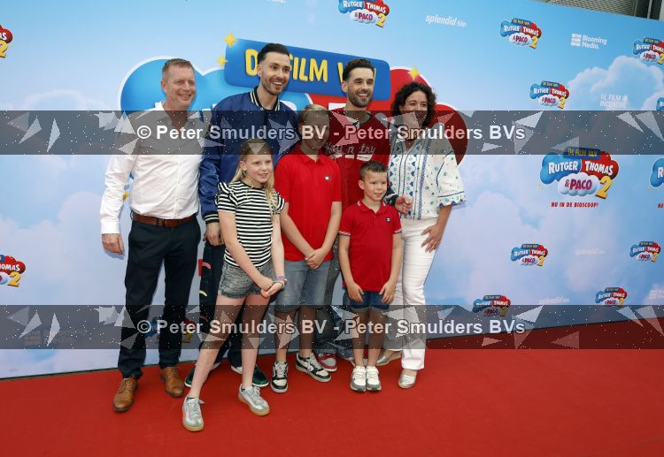 Amsterdam 31 mei 2026
Premiere Rutger Thomas en Paco 2 in Pathe Arena . Rutger Vink Thomas v Grinsven en familie 