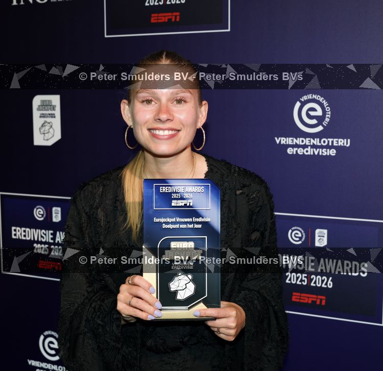Maarssen 25 mei 2026
Voetballer van het jaar gala in de Fabrique in Maarssen . ESPN organiseert het . Sam de Jong 