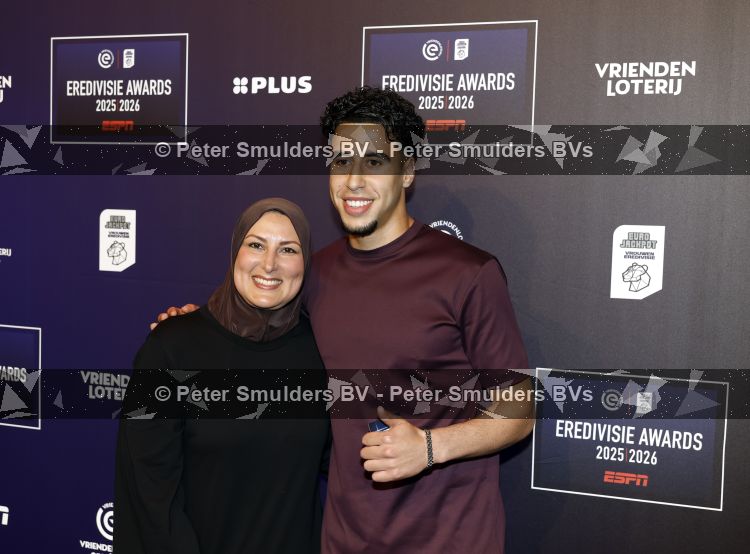 Maarssen 25 mei 2026
Voetballer van het jaar gala in de Fabrique in Maarssen . ESPN organiseert het . Sami Ouaissa kwam met zijn moedre