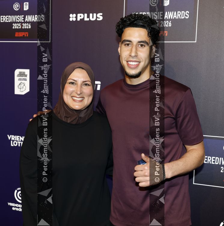 Maarssen 25 mei 2026
Voetballer van het jaar gala in de Fabrique in Maarssen . ESPN organiseert het . Sami Ouaissa kwam met zijn moedre