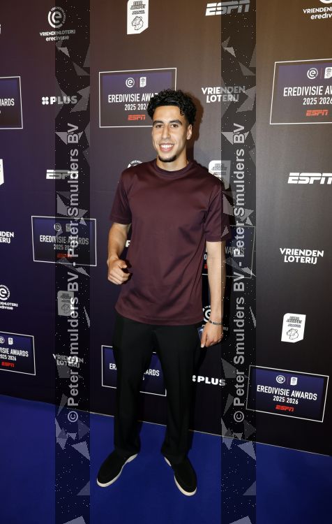 Maarssen 25 mei 2026
Voetballer van het jaar gala in de Fabrique in Maarssen . ESPN organiseert het . Sami Ouaissa kwam met zijn moedre