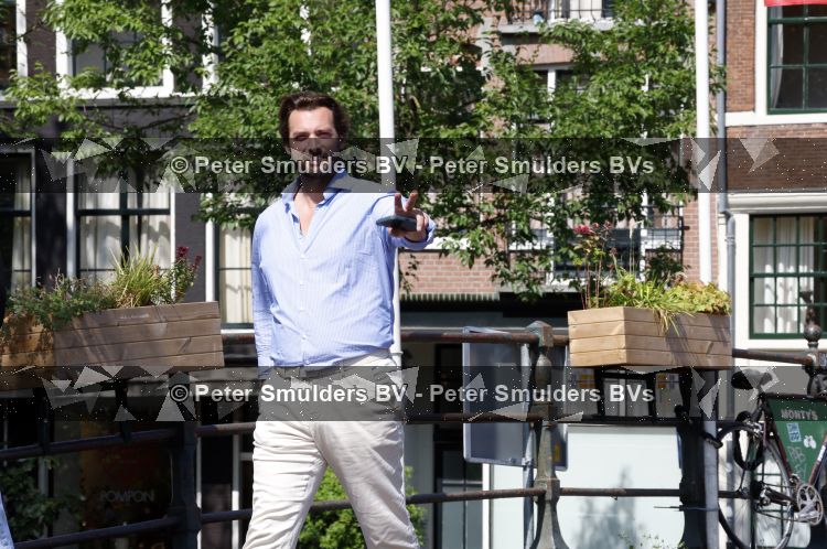 Amsterdam 10 juli 2026
Thierry Baudet wandelend door het centrum van Amsterdam .