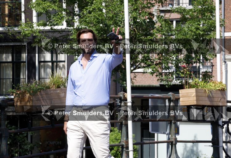 Amsterdam 10 juli 2026
Thierry Baudet wandelend door het centrum van Amsterdam .