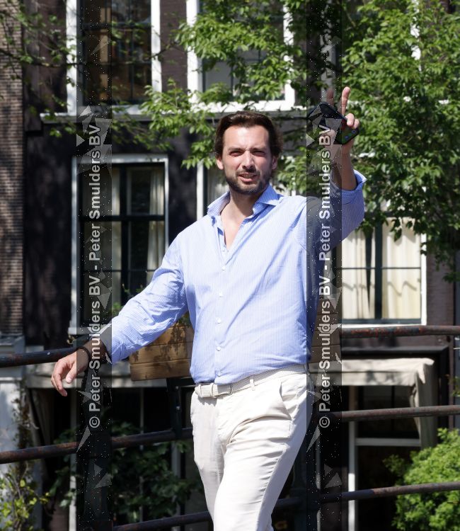 Amsterdam 10 juli 2026
Thierry Baudet wandelend door het centrum van Amsterdam .