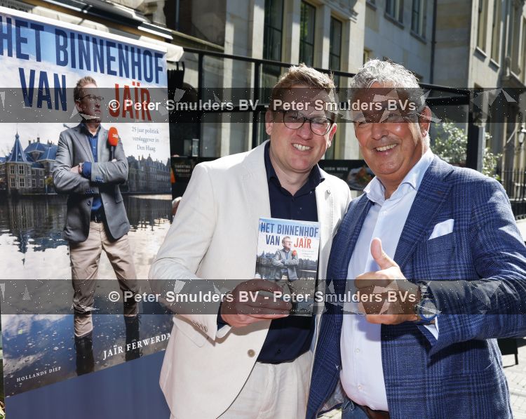 Den Haag 21 mei 2026
Boekpresentatie Jair Ferwerda in Den Haag bij Cafe restaurant Luden . jair Ferwerda en Martijn Koolhoven