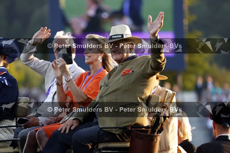 Aken 11 augustus 2026
Prinses Amalia op bezoek bij het wereldkampioenschap Paarden in Aken . Anky v Grunsven en Jos Lansink 