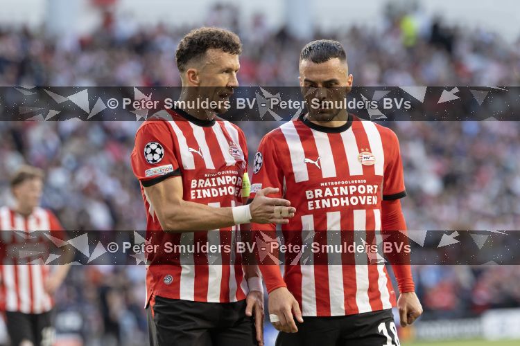 Eindhoven, 10 september 2026
Eerste wedstrijd Champions League
PSV-Sjachtar, eindstand 1-1
Filip Kostic en Ivan Perisic
Foto Carlo van Hout