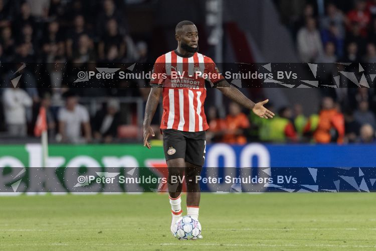 Eindhoven, 10 september 2026
Eerste wedstrijd Champions League
PSV-Sjachtar, eindstand 1-1
Lutsharel Geertruida
Foto Carlo van Hout
