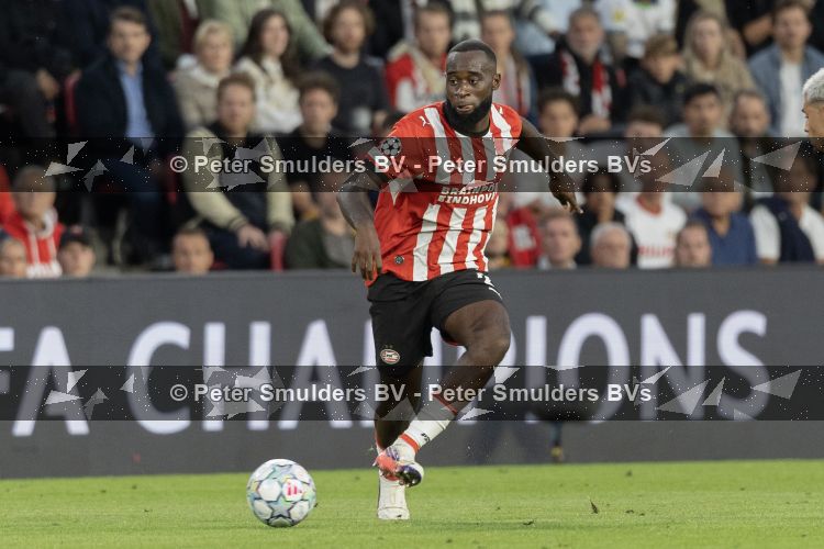 Eindhoven, 10 september 2026
Eerste wedstrijd Champions League
PSV-Sjachtar, eindstand 1-1
Lutsharel Geertruida
Foto Carlo van Hout