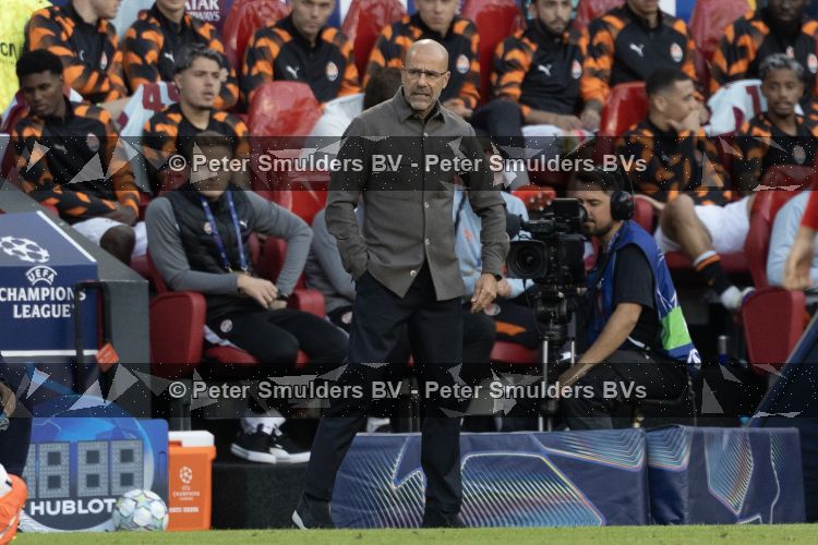 Eindhoven, 10 september 2026
Eerste wedstrijd Champions League
PSV-Sjachtar, eindstand 1-1
Peter Bosz
Foto Carlo van Hout