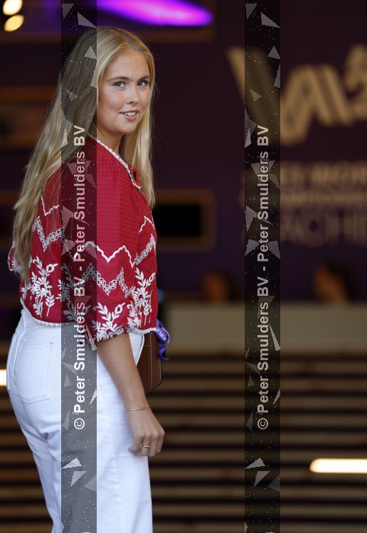 Aken 11 augustus 2026
Prinses Amalia op bezoek bij het wereldkampioenschap Paarden in Aken . 