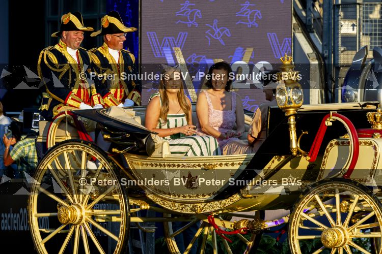 Aken 11 augustus 2026
Prinses Amalia op bezoek bij het wereldkampioenschap Paarden in Aken . 