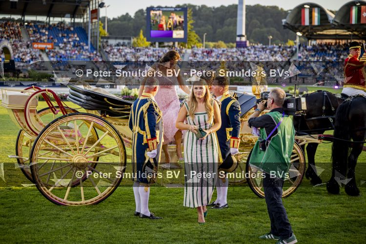Aken 11 augustus 2026
Prinses Amalia op bezoek bij het wereldkampioenschap Paarden in Aken . 