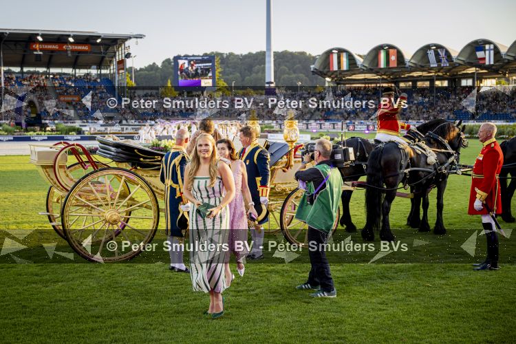 Aken 11 augustus 2026
Prinses Amalia op bezoek bij het wereldkampioenschap Paarden in Aken . 