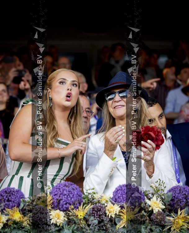 Aken 11 augustus 2026
Prinses Amalia op bezoek bij het wereldkampioenschap Paarden in Aken . Prinses Infanta Elena van Spanje
