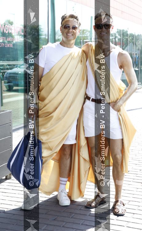 Amstyerdam 1 augustus 2026
Rik v d Westelaken met partner Felix  bij de Gay Pride 