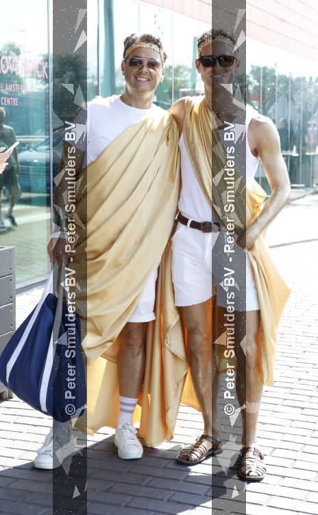Amstyerdam 1 augustus 2026
Rik v d Westelaken met partner Felix  bij de Gay Pride 