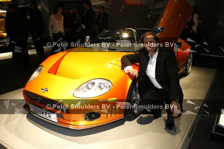 Amsterdam  27 maart 2007
Openingsavond autobeurs in de RAI. Michiel Mol in zijn spyker
Peter Smmulders bv