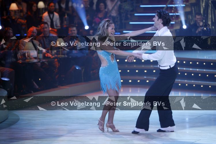 Nikkie Plessen tijdens opnames Dancing with the stars. Serge van idols