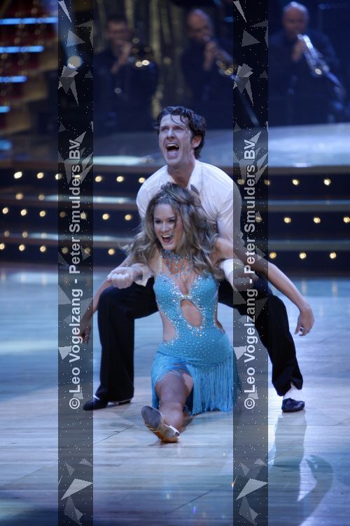 Nikkie Plessen tijdens opnames Dancing with the stars. Serge van idols