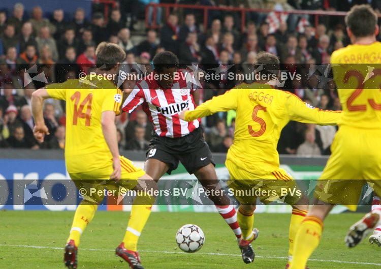 Eindhoven, 3 April 2007 1/4 Finale Champions League wedstrijd PSV-FC Liverpool, eindstand 0-3 Seizoen 2006/2007
Patrick Kluivert