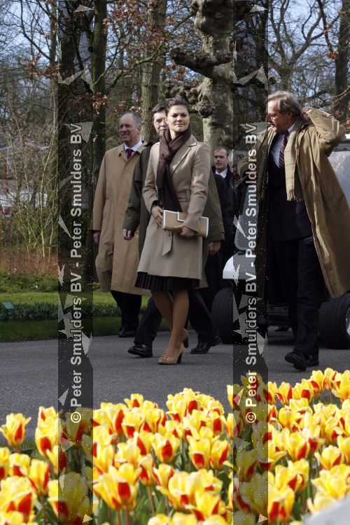 Lisse 21 maart 2007
Prinses Victoria van zweden en Peter Jan balkenende bij de keukenhof in Lisse.