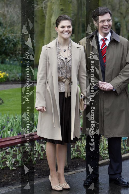 Lisse 21 maart 2007
Prinses Victoria van zweden en Peter Jan balkenende bij de keukenhof in Lisse.