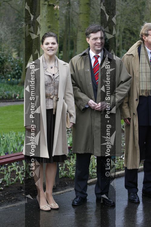 Lisse 21 maart 2007
Prinses Victoria van zweden en Peter Jan balkenende bij de keukenhof in Lisse.
