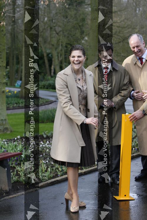 Lisse 21 maart 2007
Prinses Victoria van zweden en Peter Jan balkenende bij de keukenhof in Lisse.