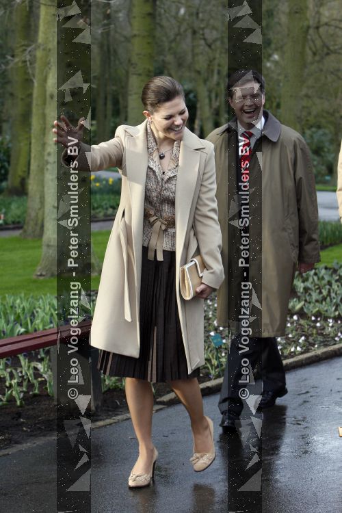 Lisse 21 maart 2007
Prinses Victoria van zweden en Peter Jan balkenende bij de keukenhof in Lisse.
