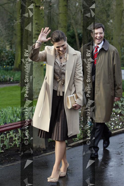 Lisse 21 maart 2007
Prinses Victoria van zweden en Peter Jan balkenende bij de keukenhof in Lisse.