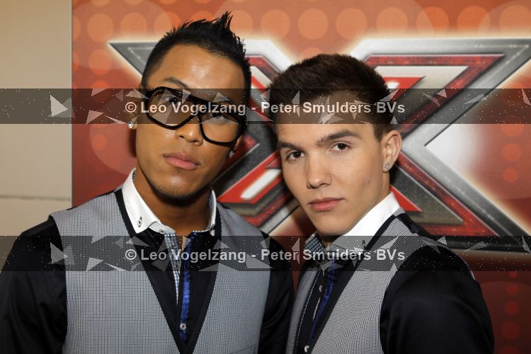 Hilversum 7 april 2010
Presentatie van de finalisten van X Factor. martijn  Krabbe en Wendy v Dijk presenteren het. Badboyz
Peter Smulders bv