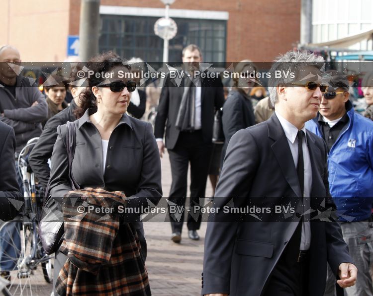 Amsterdam 18 maart 2010
Herdenkingsdienst Hans v Mierlo in Amsterdam. Femke Halsema met man
Peter Smulders bv