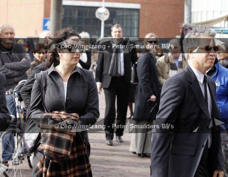 Amsterdam 18 maart 2010
Herdenkingsdienst Hans v Mierlo in Amsterdam. Femke Halsema met man
Peter Smulders bv