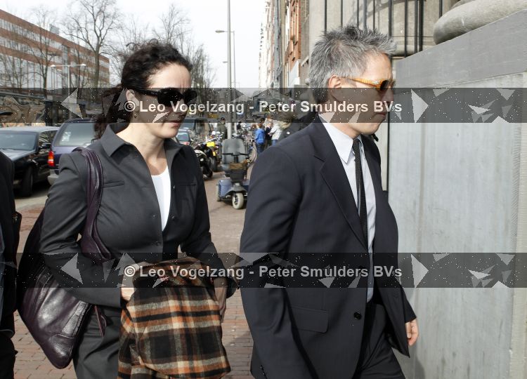 Amsterdam 18 maart 2010
Herdenkingsdienst Hans v Mierlo in Amsterdam. Femke Halsema met man
Peter Smulders bv