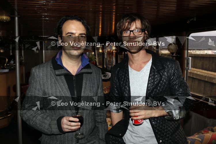 Amsterdam 31 maart 2010
Presentatie Wickie de Viking stemmencast op boot. Gerard Ekdom en Giel Beelen
Peter Smulders bv