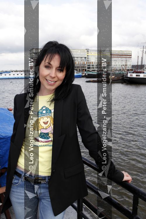 Amsterdam 31 maart 2010
Presentatie Wickie de Viking stemmencast op boot. Kristel Verbeke  K3
Peter Smulders bv