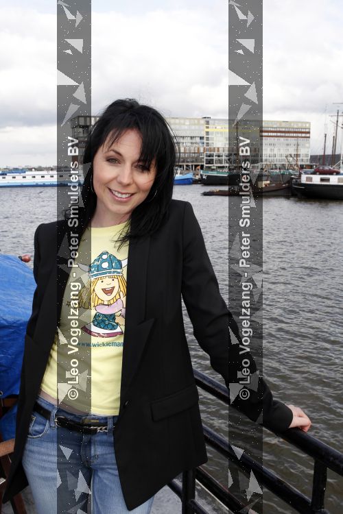 Amsterdam 31 maart 2010
Presentatie Wickie de Viking stemmencast op boot. Kristel Verbeke  K3
Peter Smulders bv
