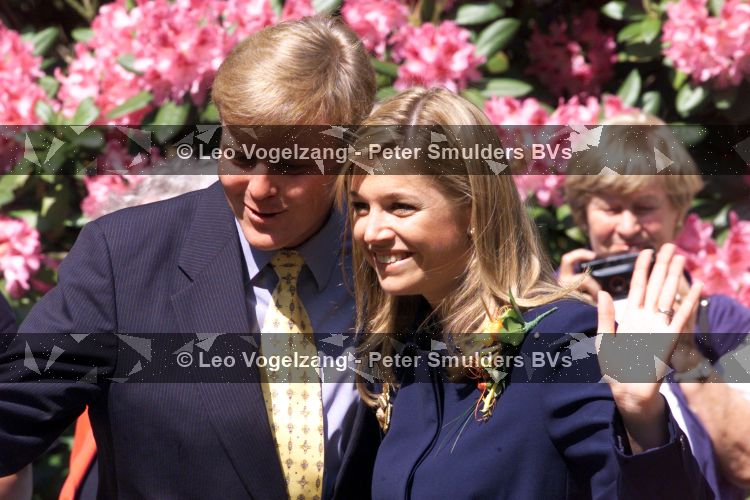 Lisse 9 mei 2001
Maxima en Prins Willem Alexander bezoeken de Keukehof.