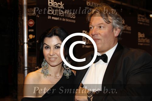 Amsterdam 22 maart 2011
Premiere Black butterflies in Tuschinski met Rutger Hauer  Carice v Houten en Liam Cunningham . Paula v d Oegst was de regisseur..Graziella Ferraro met manager
Peter Smulders bv