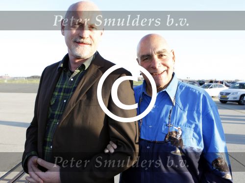 Leiden Valkenburg 25 maart 2012
500e voorstelling van Soldaat van oranje. Arjan Ederveen met partner
Peter Smulders bv