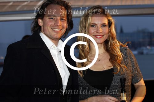 Amsterdam 4 april 2012
Opening eye theater/ museum door koningin Beatrix. Cas jansen met zijn vriendin Annelieke Bouwers
Peter Smulders bv