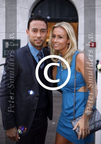 Amsterdam 5 april 2012
Najib Amhali en zijn vrouw Niama Elbhari trouwen bij het scheepvaartmuseum. Danny landzaat met vrouw
Peter Smulders bv