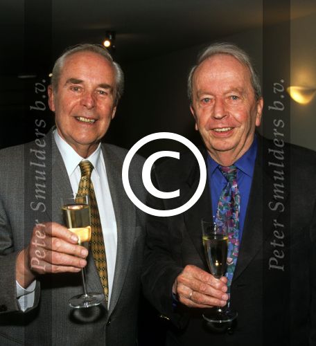 Amsterdam 27 April 1998, Nationaal Songfestival 1998
Theo Rekkers (links) overleden op 22 april 2012 en Huug Kok, samen vormend het duo De Spelbrekers
Foto Peter Smulders BV